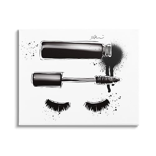 Stupell Industries Glam Mascara Lashes Makeup Canvas Wall Art, Design by Alison Petrie Beauty & Personal Care Stupell Industries