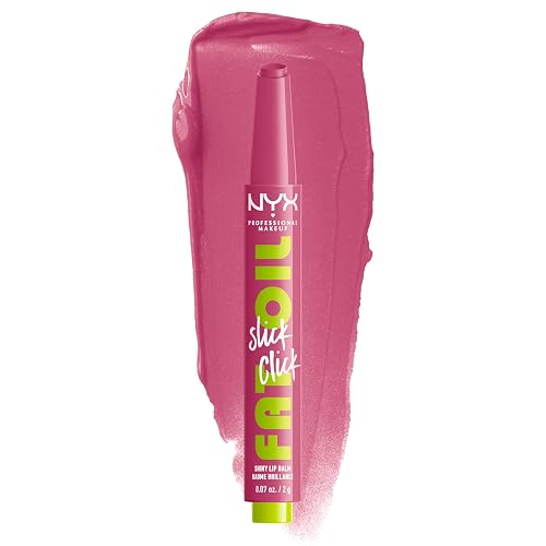 NYX PROFESSIONAL MAKEUP Fat Oil Slick Click, Lightweight, Buildable, Pigmented Vegan Lip Balm - DM Me Beauty & Personal Care NYX PROFESSIONAL MAKEUP