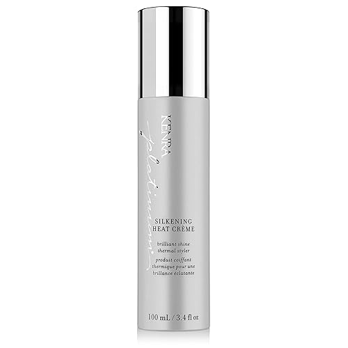 Kenra Platinum Silkening Heat Crème | Brilliant Shine Thermal Styler | Reduces Hot Tool Passes by 50% | Prevents Breakage & Improve Manageability | Beauty & Personal Care Kenra
