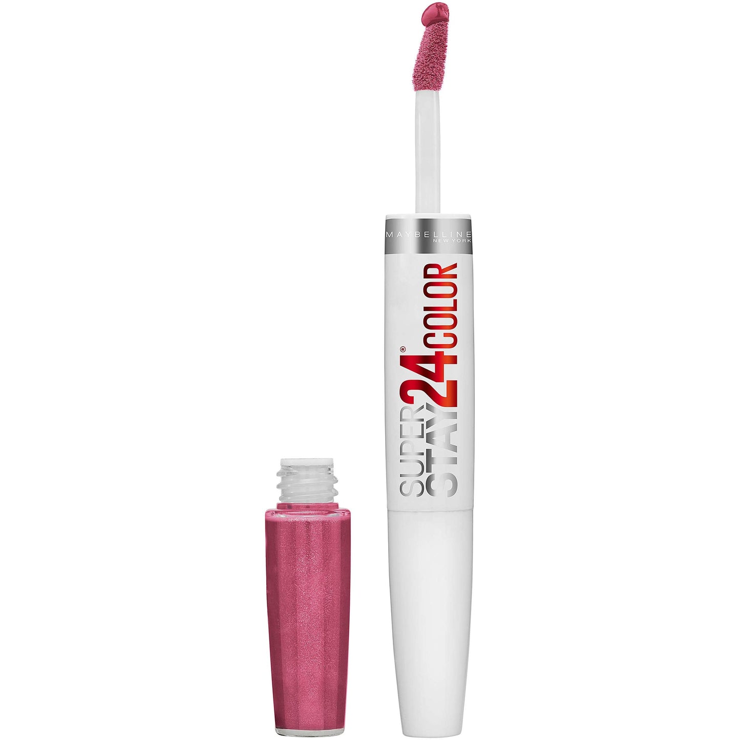 Maybelline Super Stay 24, 2-Step Liquid Lipstick Makeup, Long Lasting Highly Pigmented Color with Moisturizing Balm, Blush On, Pink, 1 Count Beauty & Personal Care MAYBELLINE