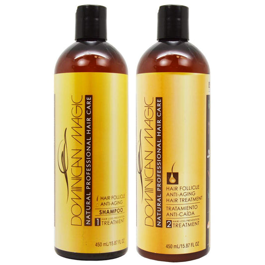 Dominican Magic Hair Follicle Anti-Aging Shampoo & Treatment 15.87oz Duo "Set" Beauty & Personal Care DOMINICAN MAGIC