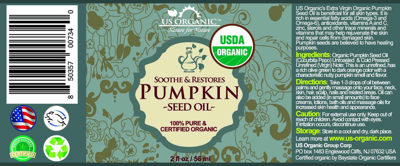 US Organic Pumpkin Seed Oil, USDA Certified Organic, Pure, Natural, Cold Pressed Virgin, Unrefined in Amber Glass Bottle w/Glass Eyedropper (Small (2 Beauty & Personal Care US Organic