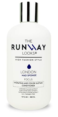 The Runway Looks London Mad Sponge Hydrating and Color-Sustain Conditioner, With Lavender & Sunflower Seed Extract, Renews Moisture For Healthy Hair Beauty & Personal Care The Runway Looks
