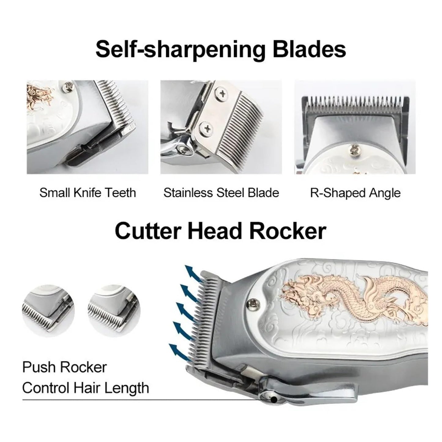 Razors Hair Clipper Cordless Professional LCD Display Shaver Electric Trimmer for Men Haircut Machine Barbershop USB(Bronze) Beauty and Personal Care EWKYLSEM