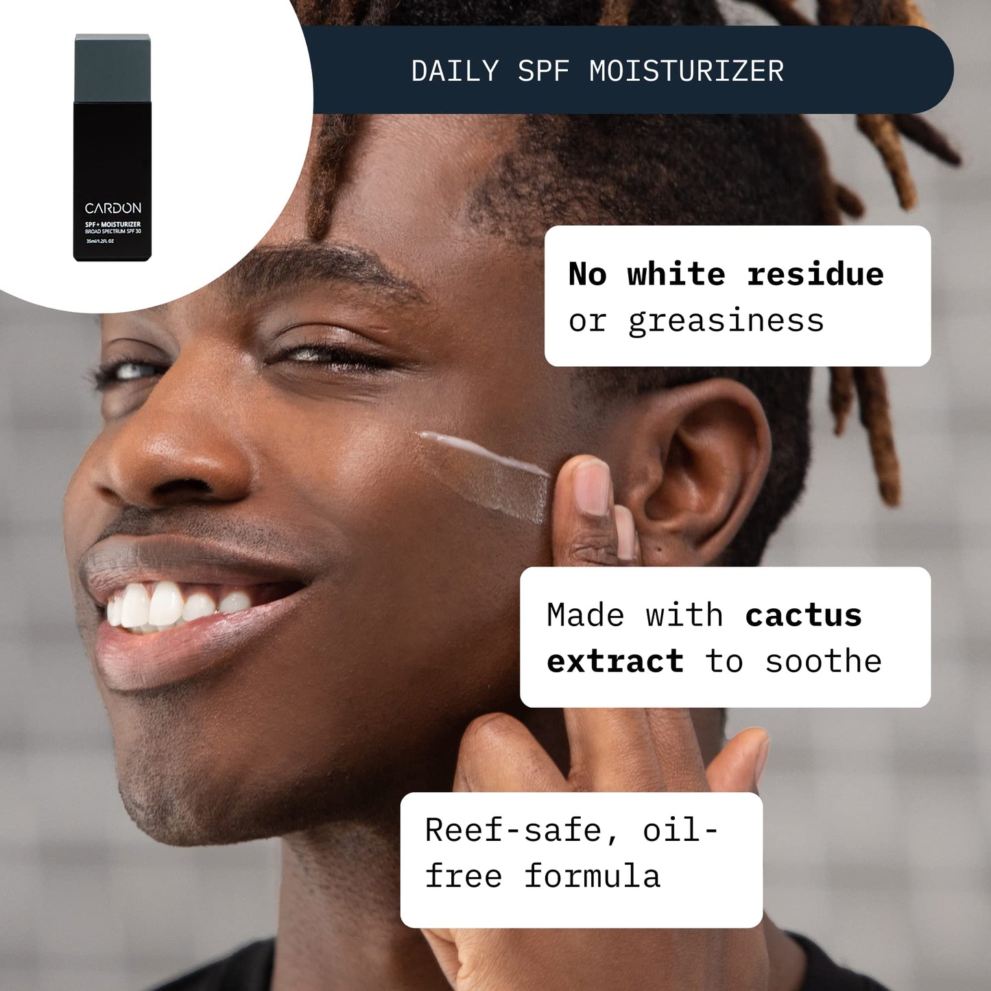 CARDON Daily Skincare Set for Men | Face Moisturizer with SPF 30 & Clay Face Wash | Best Gift for Men Beauty & Personal Care Cardon