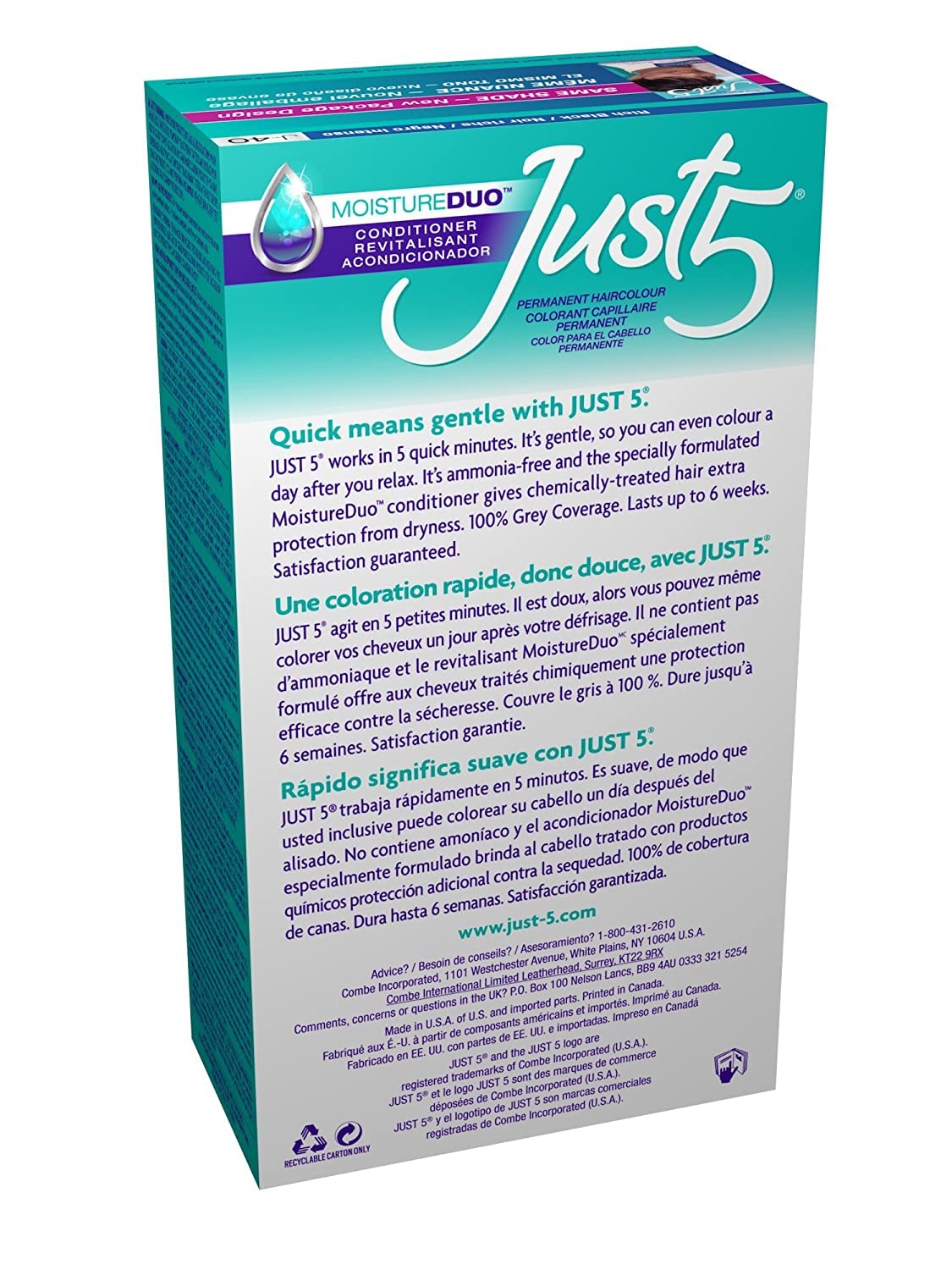 Just 5 Color Rich Black J-40 (6 Pack) Beauty & Personal Care Just 5