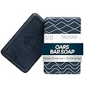 Oars + Alps Exfoliating & Moisturizing Bar Soap for Men, Deep Cleaning Soap, Clean Ingredients, All Skin Types, Blue Charcoal, 1pk Beauty & Personal Care Oars + Alps