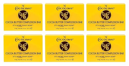 (VALUE PACK OF 6) COCOCARE COCOA BUTTER COMPLEXION BAR SOAP 4oz Beauty & Personal Care COCOCARE