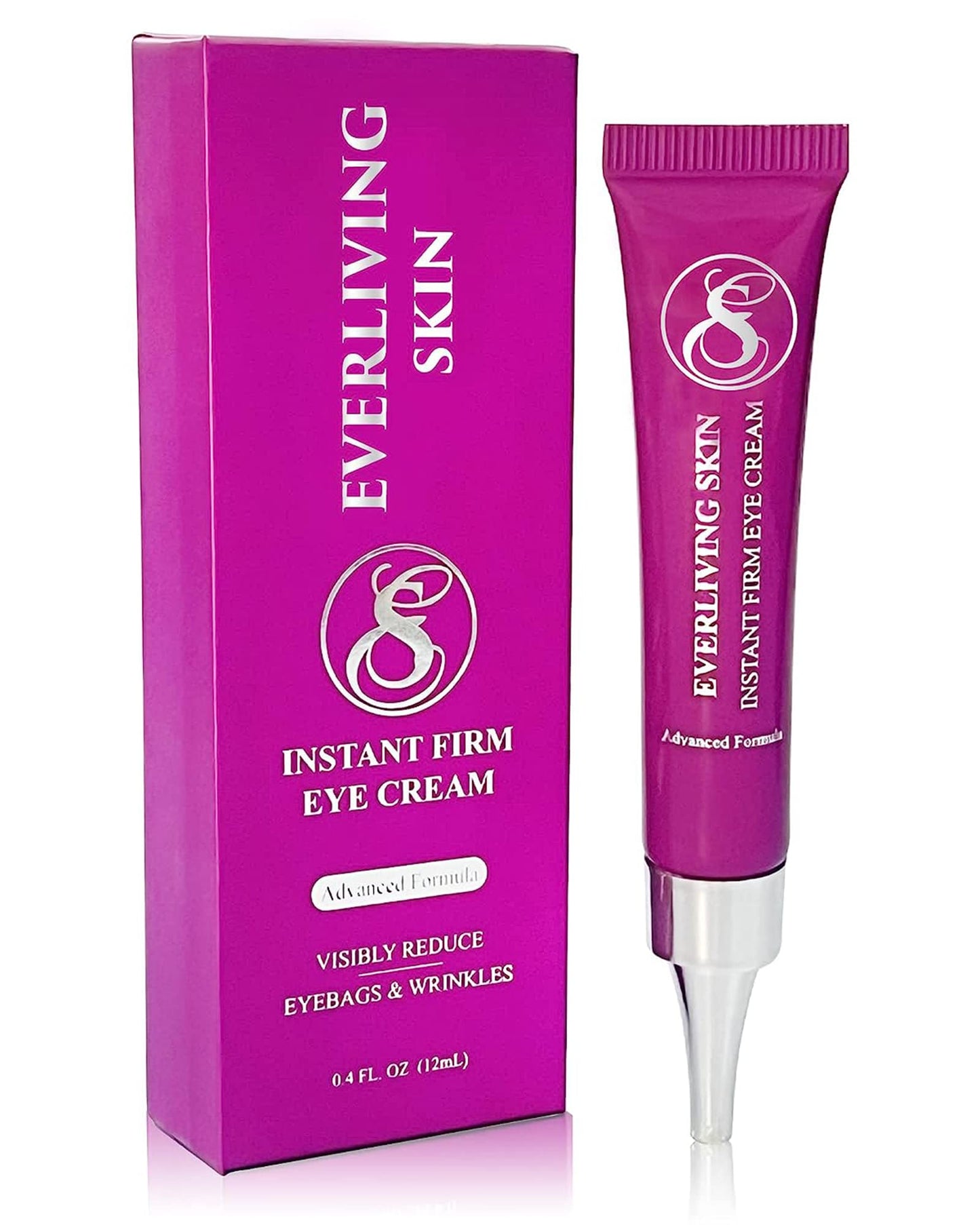 Everliving Skin Instant Firming & Tightening Eye Cream (12 ml) - Temporarily Reduces Under-Eye Bags, Puffiness, Wrinkles & Fine Lines for a Youthful Beauty & Personal Care Everliving Skin