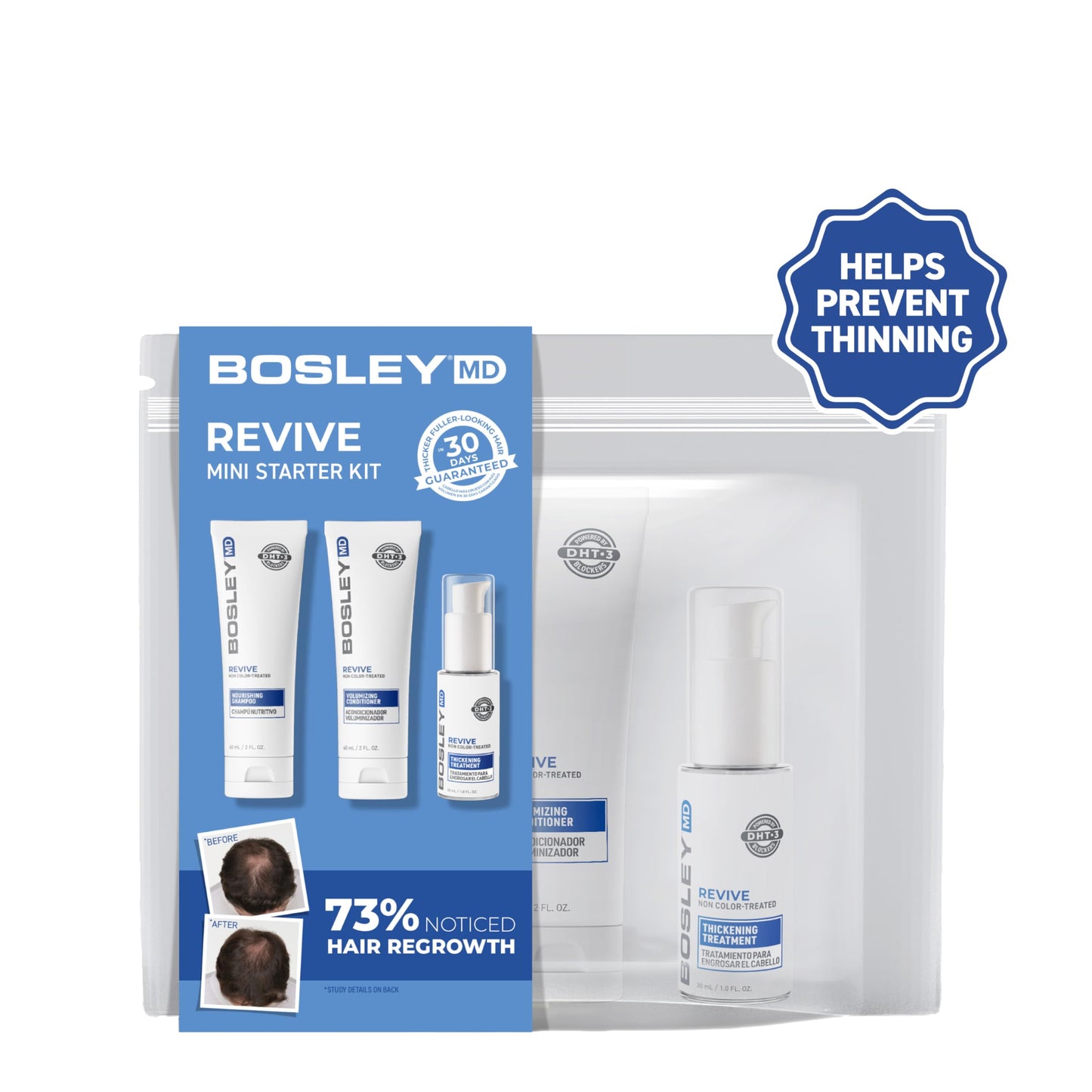 BosleyMD BOSRevive Non Color-Treated Hair Travel Kit Beauty & Personal Care BosleyMD