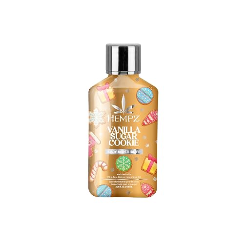 Hempz Mini Vanilla Sugar Cookie Body Moisturizer, Body Lotion, Fall Skin Care for Men & Women, Limited Edition, 2.25 fl.oz. Beauty & Personal Care Hempz