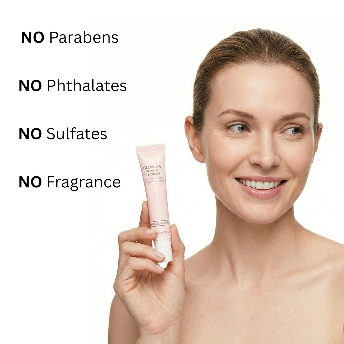 Global Beauty Care Glowing Vitamin C Eye Cream - Radiant Under Eye Treatment to Support Smooth Looking Skin with Niacinamide, AHA & Vitamin E Beauty & Personal Care Global Beauty Care