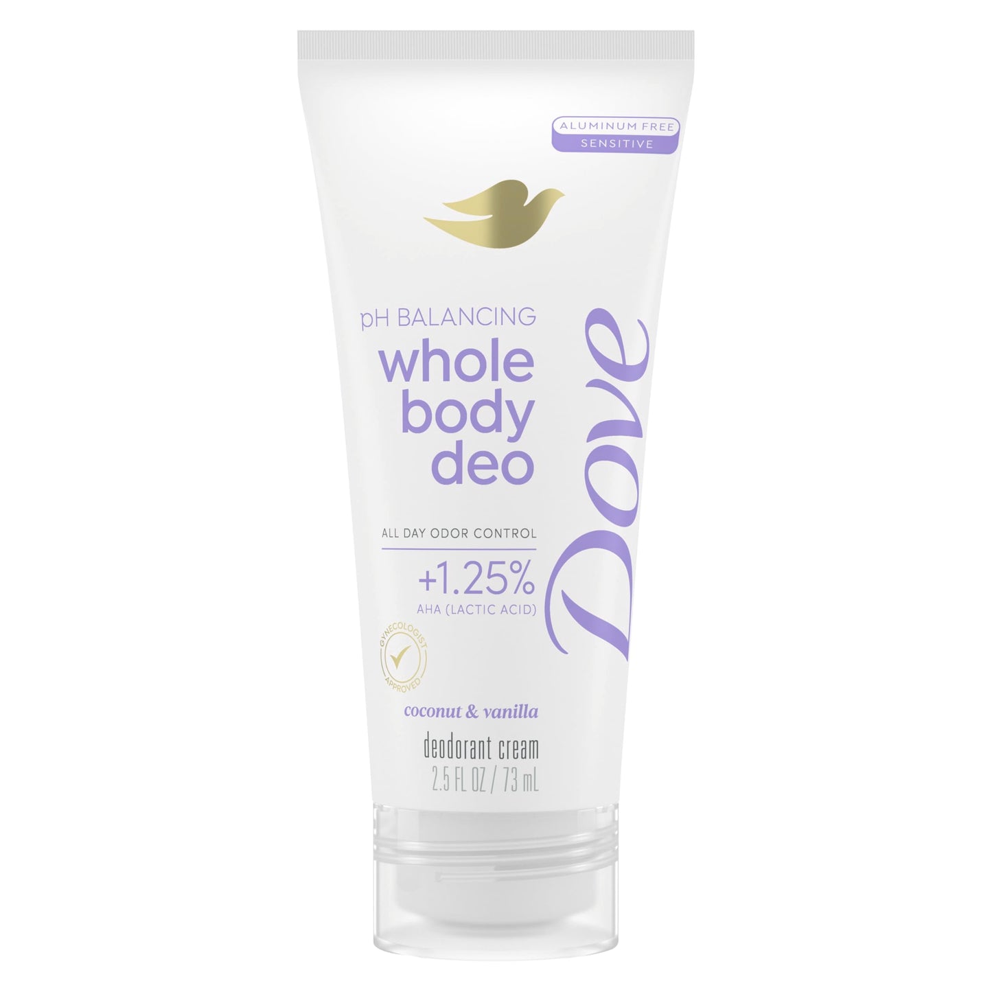 Dove Whole Body Deo Aluminum Free pH Balancing Cream Deodorant Coconut & Vanilla for 72h Odor Control 2.5 oz Beauty and Personal Care Dove