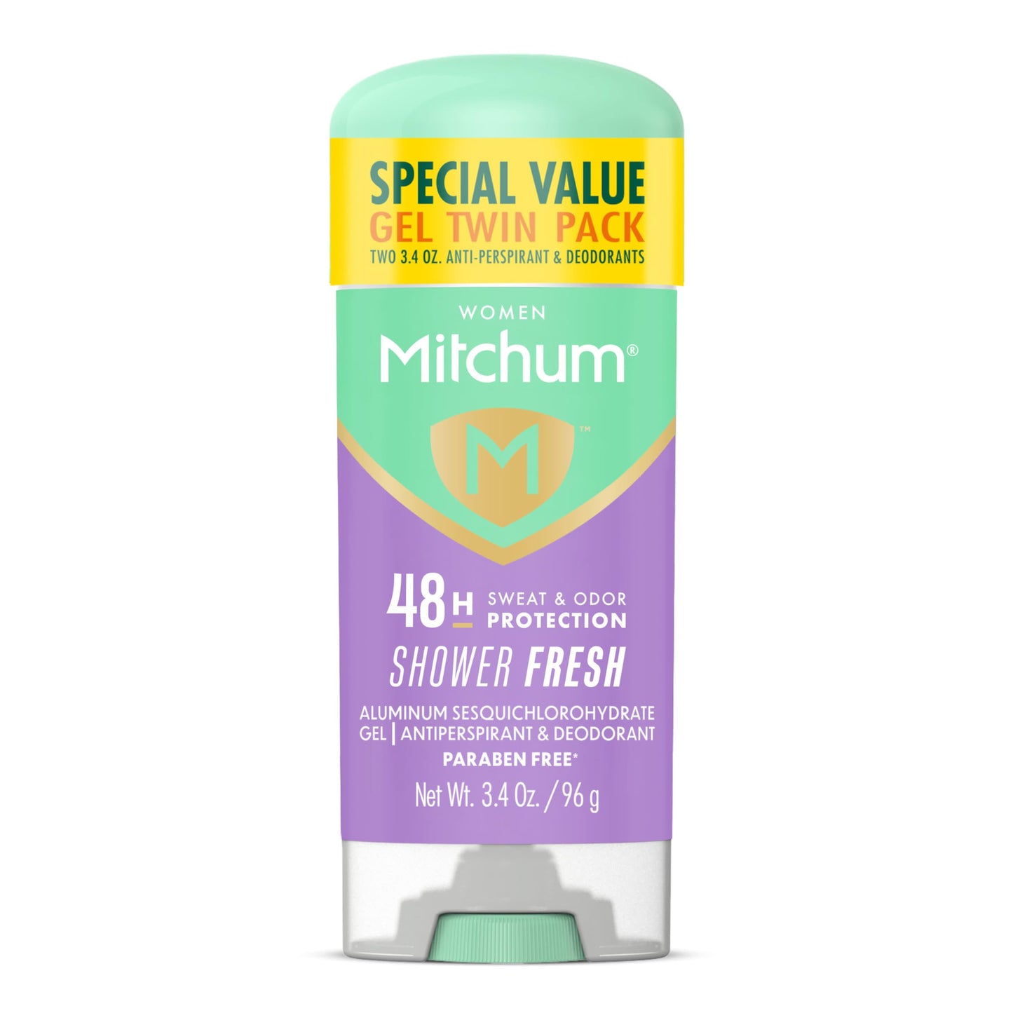 Mitchum Women’s Antiperspirant Deodorant Gel Stick, Shower Fresh Scent, 48HR Sweat & Odor Protection, Triple Odor Defense, Alcohol-Free, 3.4 oz (Pack Beauty and Personal Care Mitchum