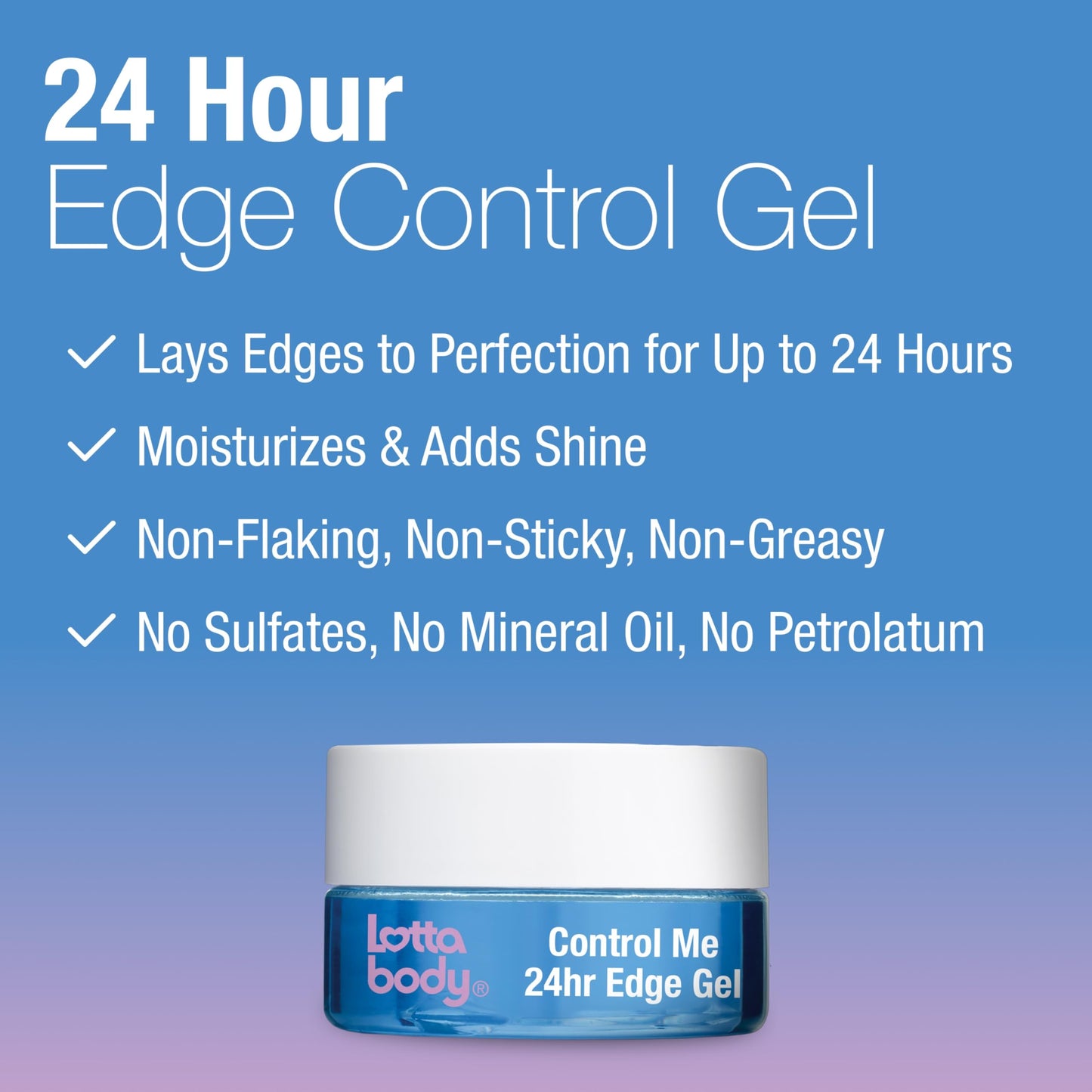 Lotta Body 24Hr Edge Gel Control Me 2.25 Ounce (Pack of 3) Beauty & Personal Care Lottabody