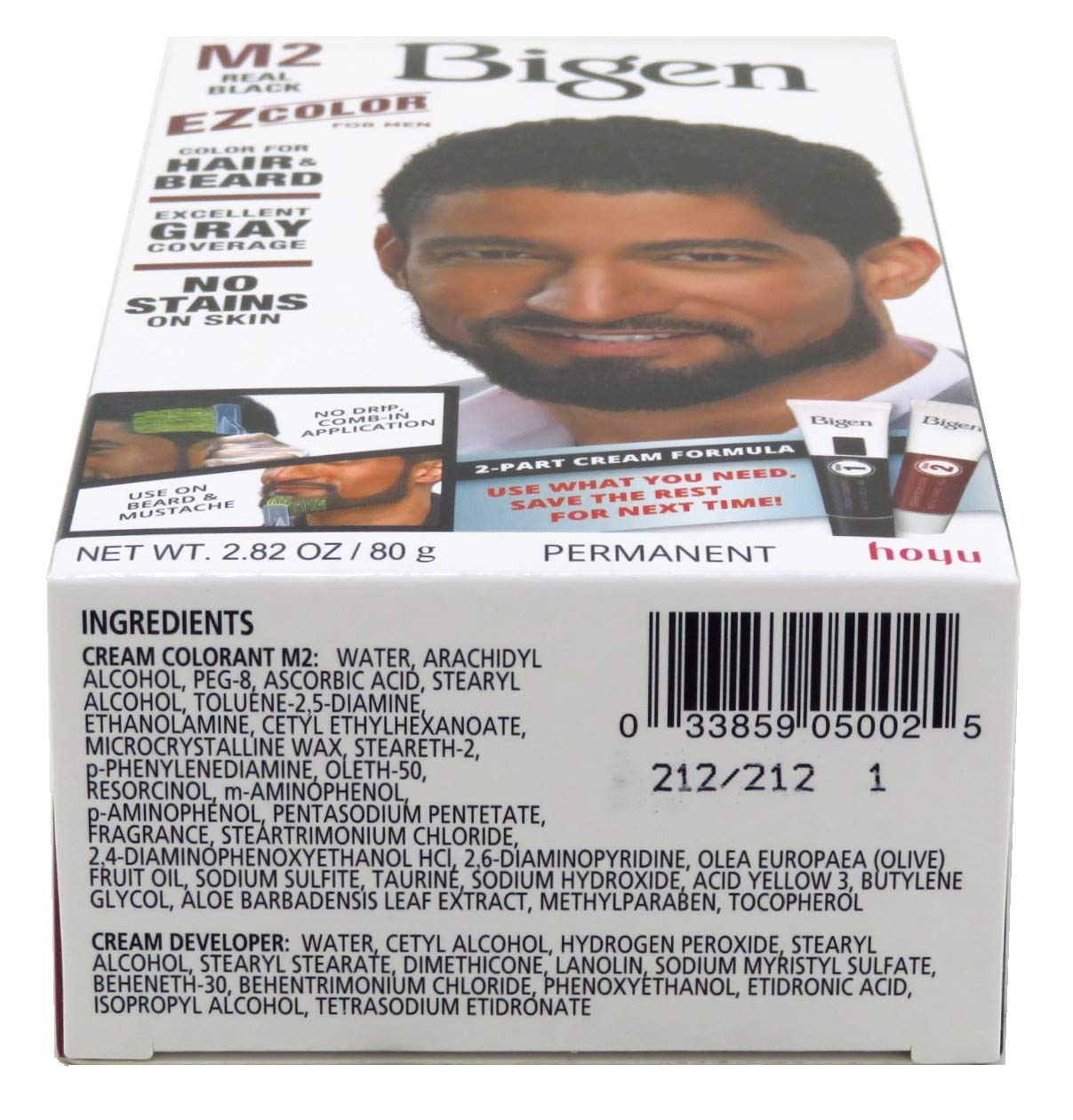 BIGEN Hoyu Ezcolor for Men, Real Black M2 Beauty & Personal Care Bigen