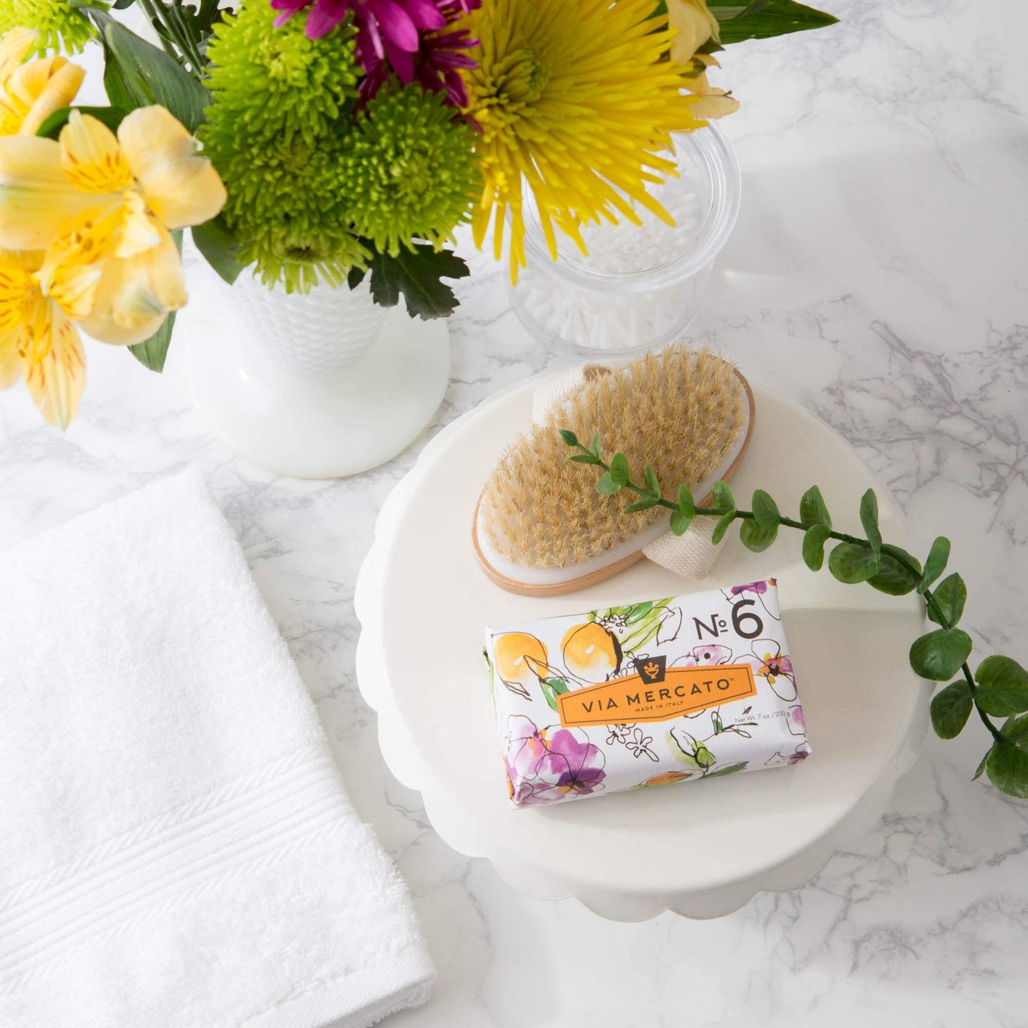Via Mercato Italian Soap Bar (200 g), No. 6 - Fig, Orange Blossom & Cedarwood Beauty & Personal Care Via Mercato