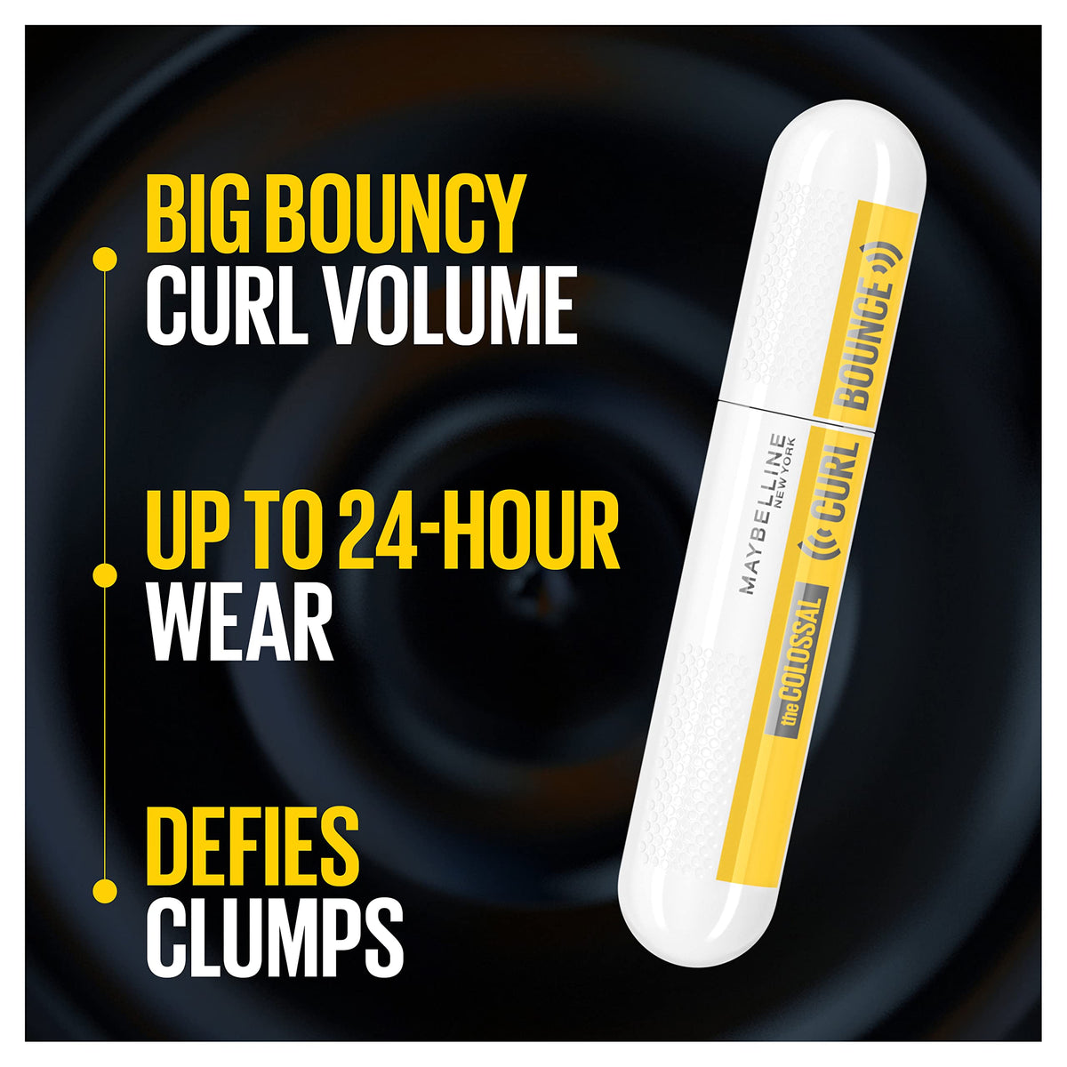 Maybelline Volum' Express Colossal Curl Bounce Waterproof Curling Mascara, Brownish Black, 1 Count Beauty & Personal Care MAYBELLINE