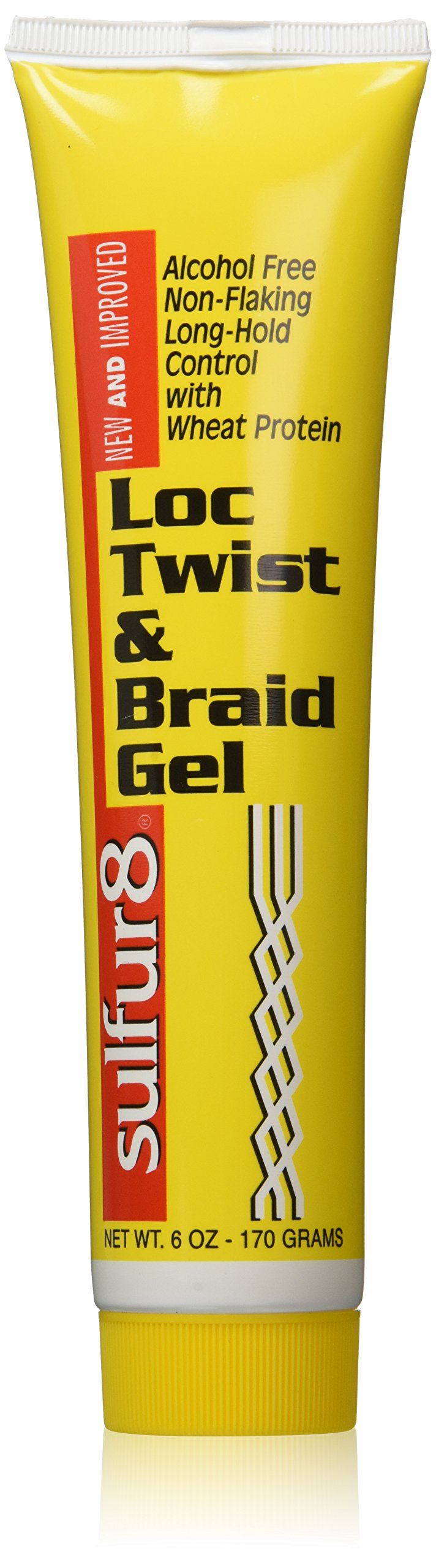 Sulfur8 Loc Twist & Braid Gel 6 oz - Moisturizing Styling Gel for Locs Braids & Twists, Helps Control Frizz, Smooth Hair & Support Neat Protective Beauty & Personal Care SULFUR8