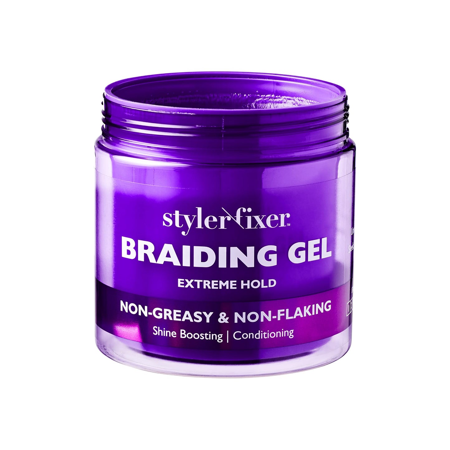 Red by Kiss Styler Fixer Braiding Gel Enhanced - Extra Firm Hold, Anti-Flaking, High Shine, Infused with Advanced Botanicals for Strong, Nourished Beauty & Personal Care Red by Kiss