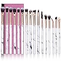 Eye Makeup Brushes DUAIU 16Pcs Eyeshadow brushes Eyebrow Eyeliner Blending Brush Premium Synthetic & Marble Handle Brushes sets with Pink Cosmetic Bag Beauty & Personal Care DUAIU