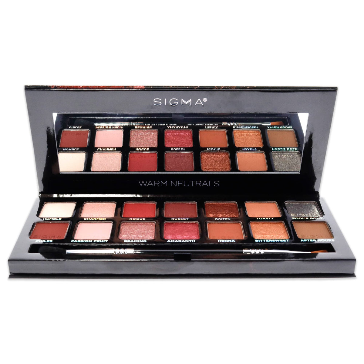 SIGMA BEAUTY Warm Neutrals Eyeshadow Palette - 14 Warm Eyeshadow Shades in Matte, Shimmer and Metalic Finishes - Highly Pigmented Vegan Eye Makeup