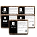 SAAQIN - Raw African Black Soap for All Skin Types, Black Soap Ideal for Acne, Wrinkles, Make-Up Removal, Hair & Body, Natural Glycerin Black African Beauty & Personal Care SAAQIN