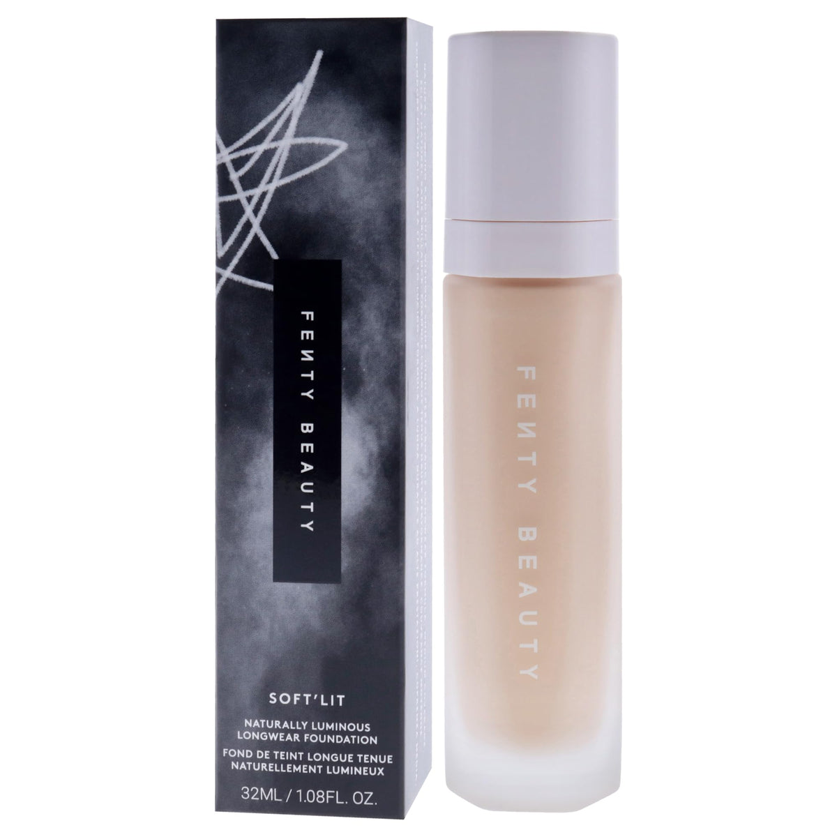 Soft Lit Naturally Luminous Longwear Foundation - 140 Light Warm Yellow by Fenty Beauty for Women - 1.08 oz Foundation