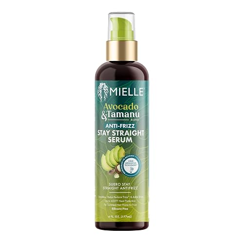 Mielle Avacado & Tamanu Blend Anti-Frizz Stay Straight Serum 6 Fl Oz (Pack of 1) Beauty & Personal Care Mielle Organics