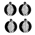 Prettyou 2.5 Inches Effortless Beauty Assorted Side Combs Ponytail Hair Clip Comb Pin Round Banana Clips, Pack of 4 (Black) Beauty & Personal Care Prettyou
