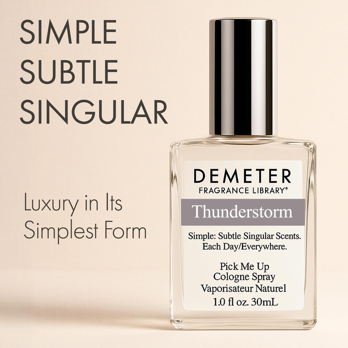 DEMETER Natural Perfume Spray Cologne for Women and Men, Thunderstorm, 1 oz Beauty & Personal Care DEMETER