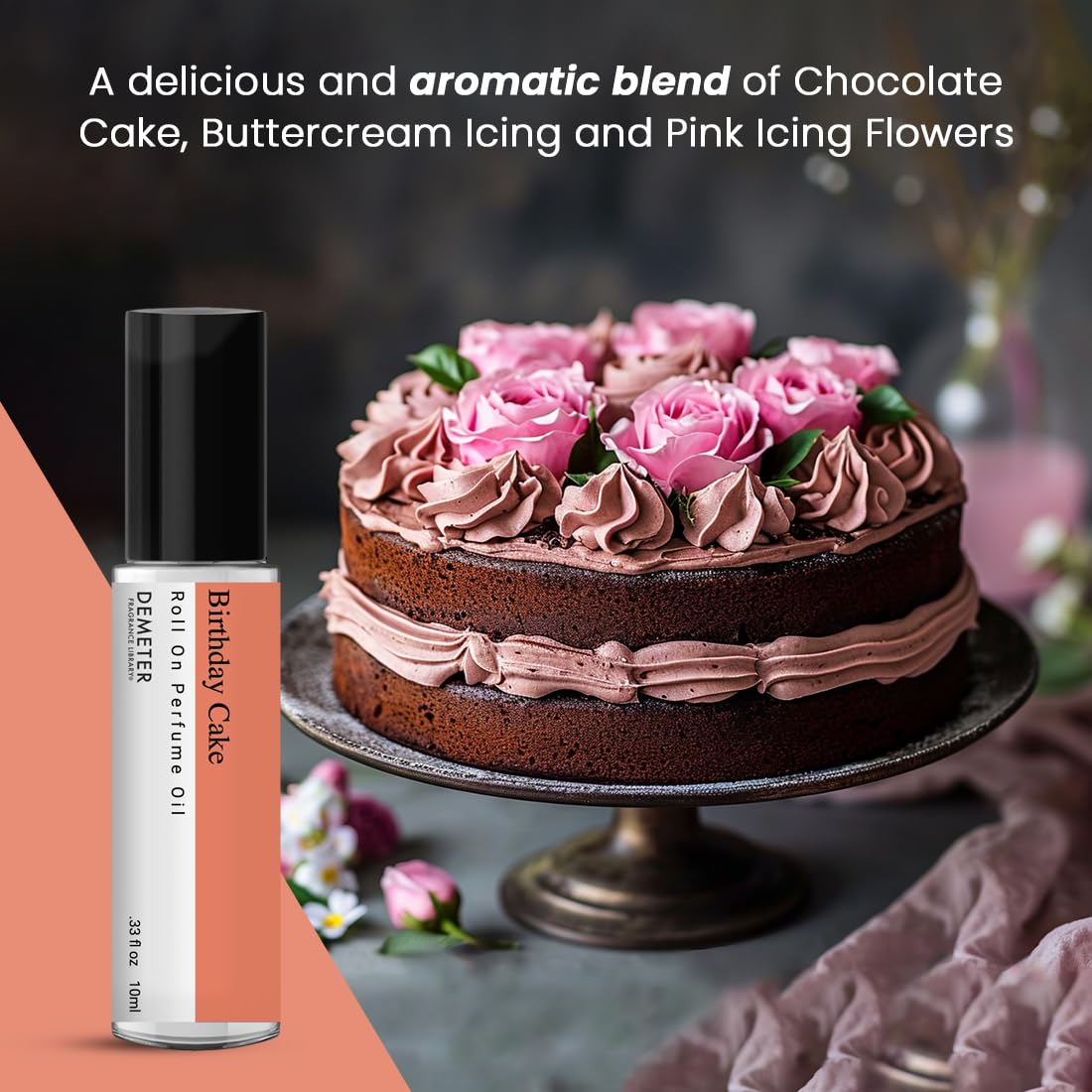 DEMETER Birthday Cake Roll On Perfume Oil Fragrance Library Beauty & Personal Care DEMETER