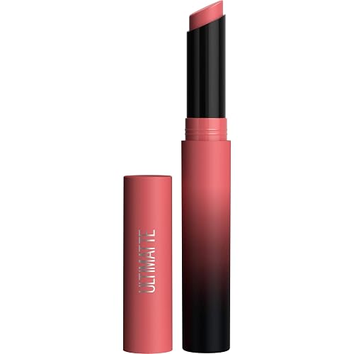 MAYBELLINE Color Sensational Ultimatte Matte Lipstick, Non-Drying, Intense Color Pigment, More Blush, Rose Pink, 1 Count Beauty & Personal Care MAYBELLINE