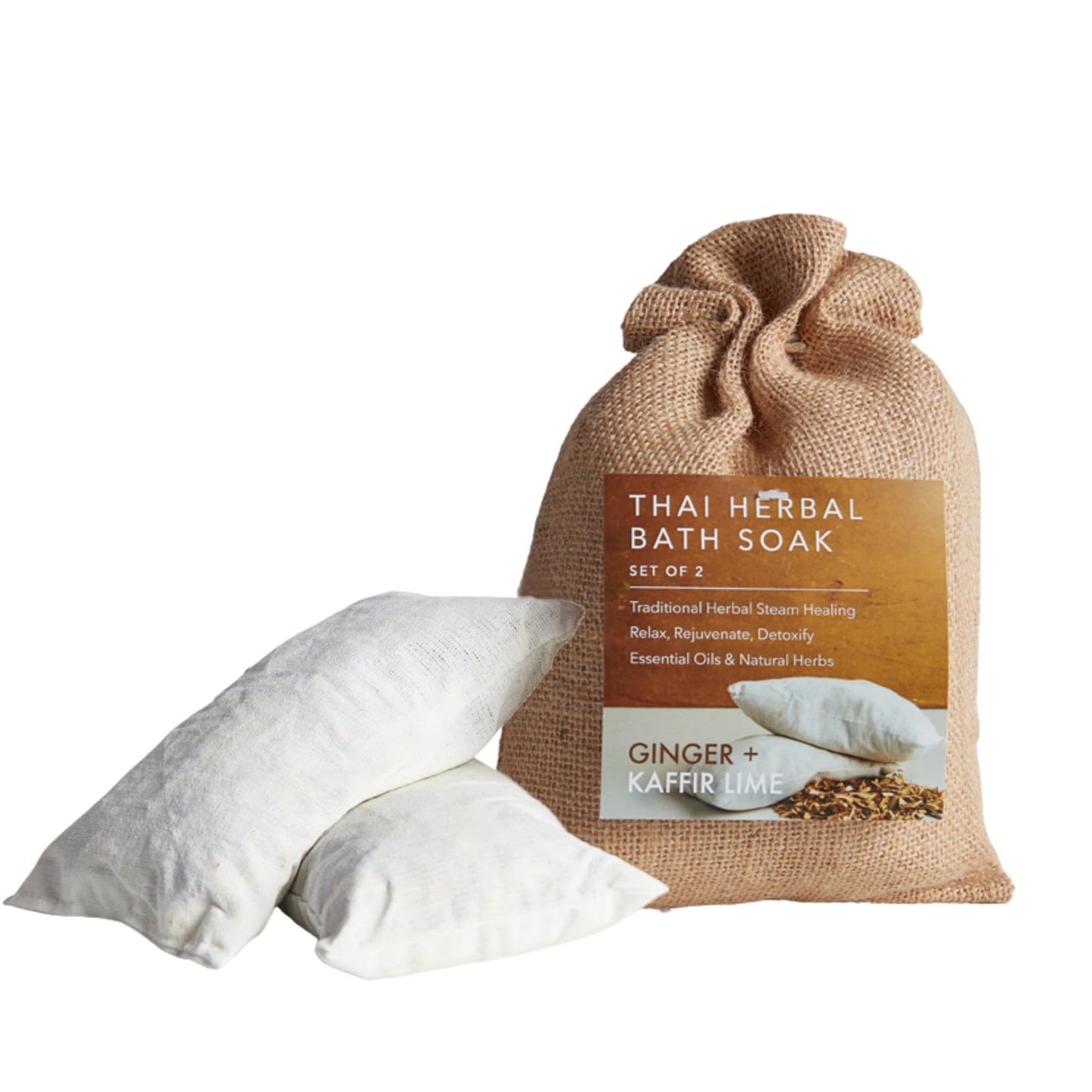 Thai Herbal Bath Soak by Verve CULTURE - Traditional Spa Remedy with Aromatic Ginger + Kaffir Lime Bath Tea Pouch, Promotes Postpartum Recuperation Beauty and Personal Care Verve CULTURE