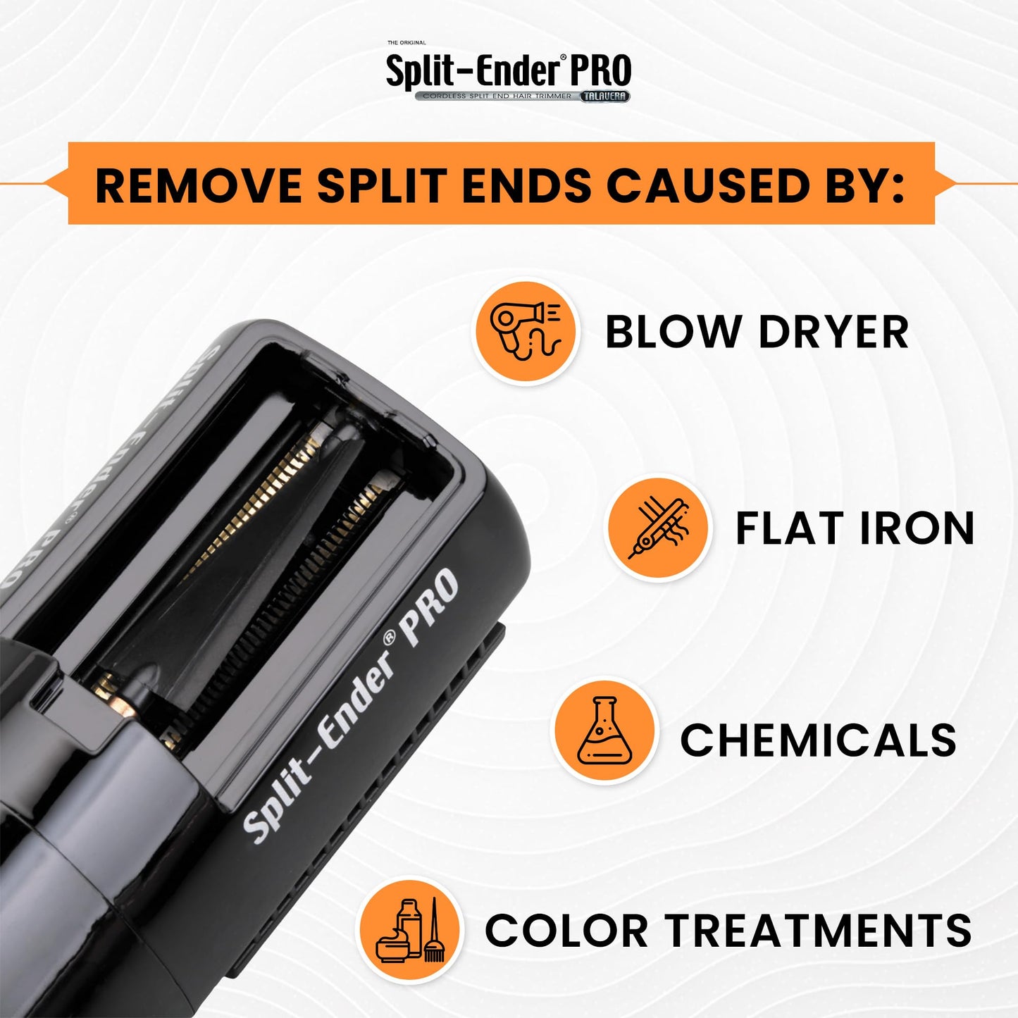 Split-Ender PRO - Original Professional Beauty Tool - Cordless Split End Hair Trimmer for Damaged, Dry, Brittle, Frizzy, Curly or Straight Hair Beauty and Personal Care Split-Ender