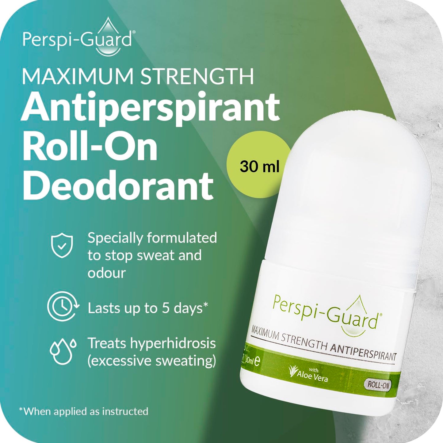 Perspi-Guard® Maximum Strength Antiperspirant Roll-On 30ml Beauty and Personal Care Perspi Guard