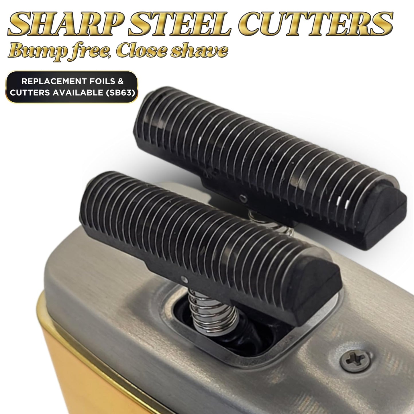 Supreme Trimmer Replacement Foil & Cutter SB63 - Hypoallergenic Foil for Crunch STF602 - Gold Beauty and Personal Care Supreme Trimmer