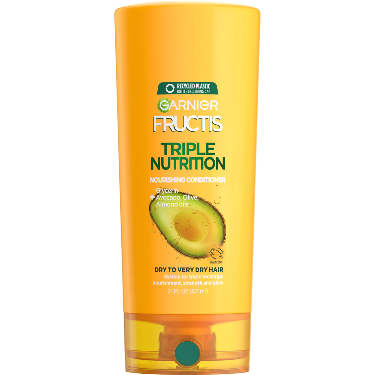 Garnier Fructis Triple Nutrition Conditioner, Dry to Very Dry Hair, 21 fl. oz.