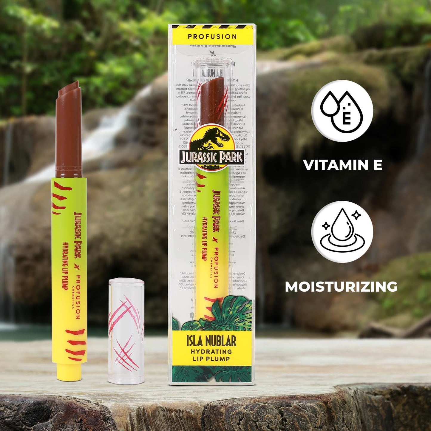 Profusion Cosmetics Hydrating Lip Plump - Jurassic Park Theme, Nourishing Formula with Vitamin E, Vegan, Cruelty-Free Lip Balm & Gloss, Moisturizing Beauty & Personal Care Profusion Cosmetics