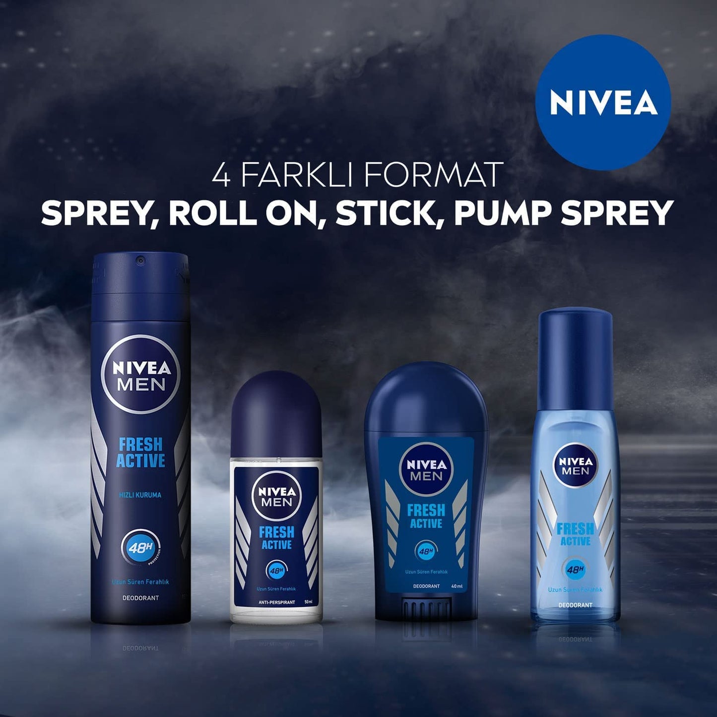 3x Nivea Fresh Active Deodorant Stick 0% Aluminium for Men (Pack of 3) Beauty & Personal Care NIVEA MEN