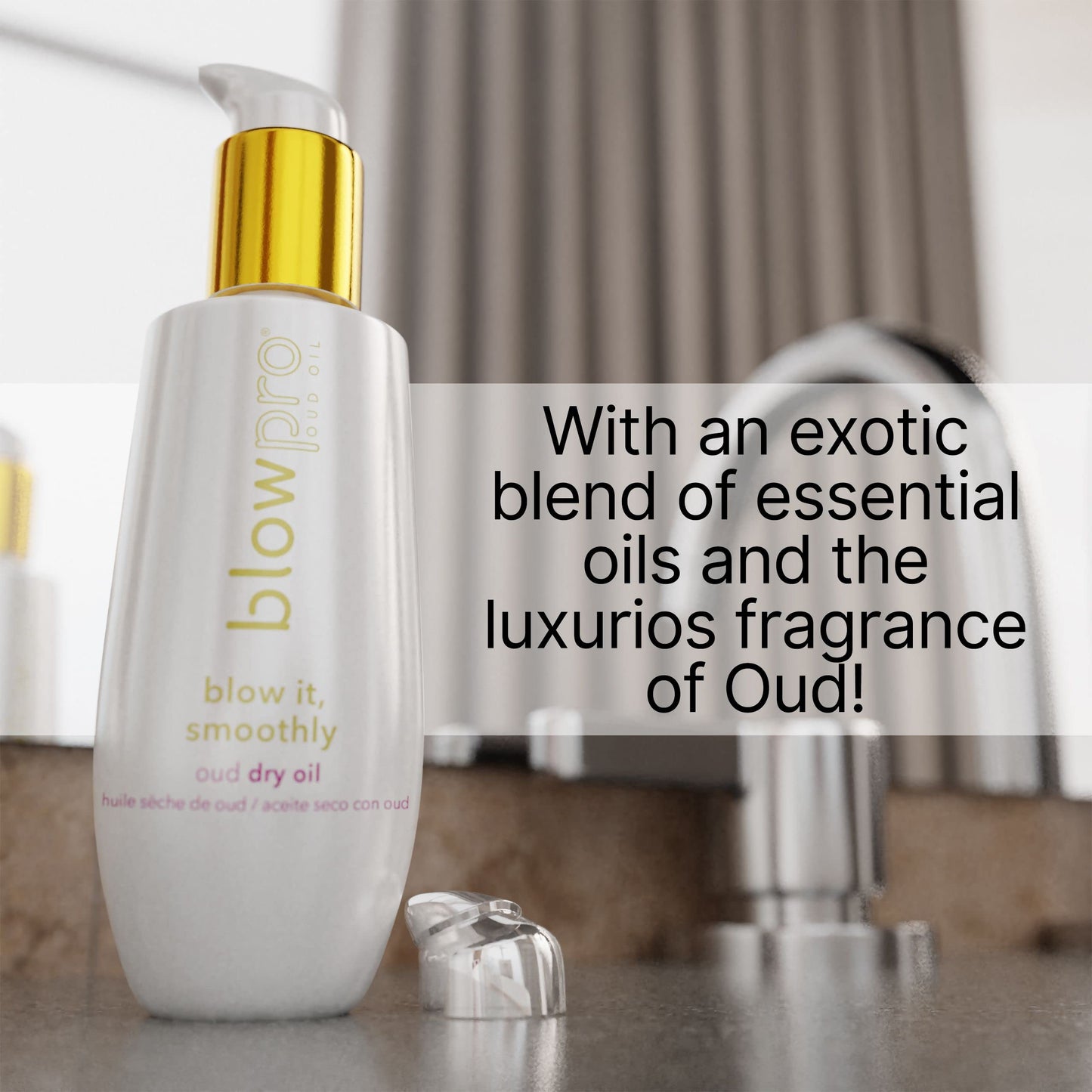 blowpro Blow It Smoothly Oud Dry Oil - Lightweight Essential Oils Serum for Added Hair Shine - Frizz-Free, Fragrant and Smooth Hair Blow Dry Finish Beauty & Personal Care blowpro
