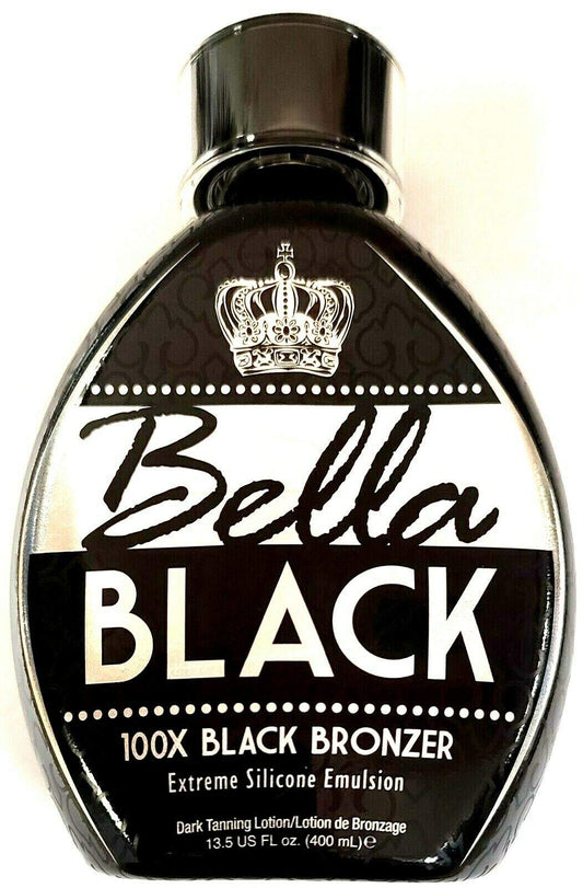 Bella Black 100X Bronzer Tanning Lotion - Premium Tanning Bed Lotion with Extreme Silicone Emulsion and Banana Fruit Extract - Instant Results - Dark Beauty & Personal Care Dolce Vita
