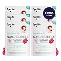 SpaLife Japanese Camellia Oil & Vitamin E Nail Cuticle Wrap 6-Pack (60 Count) - Moisturizing Nail Masks, Dermatologist Recommended, Hydrating Cuticle Beauty & Personal Care SpaLife