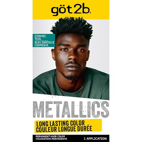got2b Metallics Permanent Hair Dye,Cosmic Teal M75, Hair Color for Women & Men, Formulated with Metallic-Shine Booster for Cool, Shimmering Tones Beauty & Personal Care Got2B