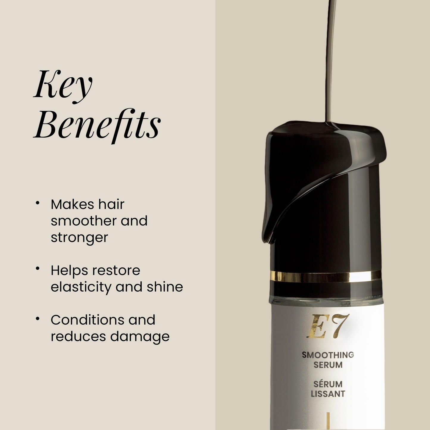 ALOXXI E7 Smoothing Serum, Lightweight Hair Serum with 7 Essential Oils, Smoothes, Strengthens & Adds Shine, for All Hair Types, 3.4 Fl Oz Beauty & Personal Care ALOXXI