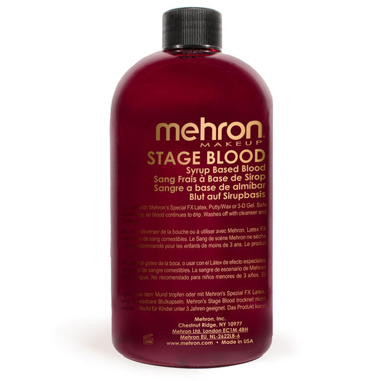 Mehron Makeup Stage Blood | Realistic Fake Blood For Halloween | Stage Blood Makeup| Washable Fake Blood for Special FX, Stage & Screen, Halloween Beauty & Personal Care Mehron