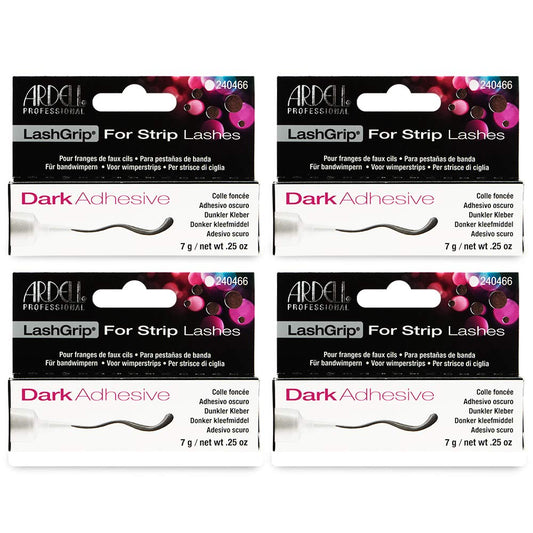 Ardell Lashgrip Lash Adhesive for Strip Lashes and Lash Clusters - Dark Lash Glue, Waterproof, Long-Lasting Hold Eyelash Glue, 0.25oz
