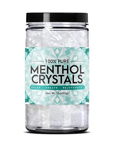 Three Drops of Life Menthol Crystals, Natural Mentha Arvensis, Aromatherapy for Shower Steamers, Humidifiers, Room Freshener or Addition for Cosmetics Beauty & Personal Care Three Drops of Life