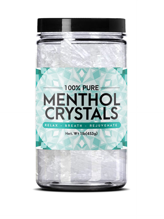 Three Drops of Life Menthol Crystals, Natural Mentha Arvensis, Aromatherapy for Shower Steamers, Humidifiers, Room Freshener or Addition for Cosmetics Beauty & Personal Care Three Drops of Life