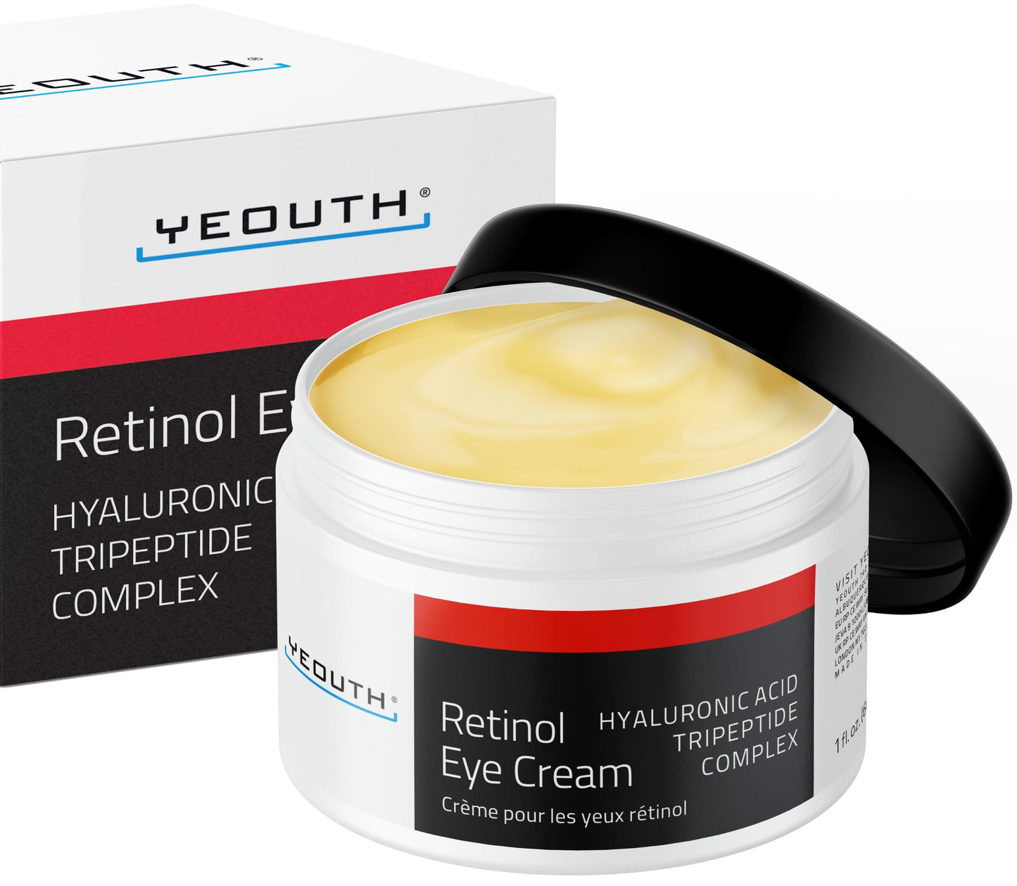 YEOUTH Retinol Eye Cream Anti Aging, Firming Under Eye Cream for Puffiness and Bags Under Eyes for Wrinkles and Dark Circles with Hyaluronic Acid Beauty & Personal Care YEOUTH
